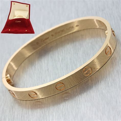 cartier rose gold screw bracelet|cartier men's bracelet rose gold.